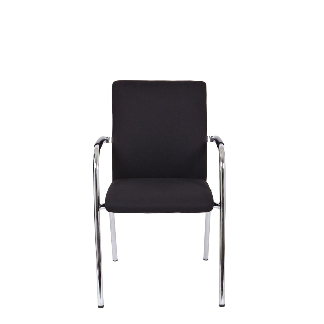 Workliving X1 Meeting Chair, Comfort, 4-Leg, Black — 2