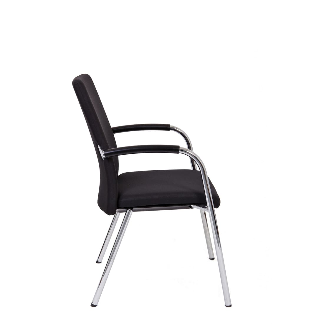Workliving X1 Meeting Chair, Comfort, 4-Leg, Black — 3