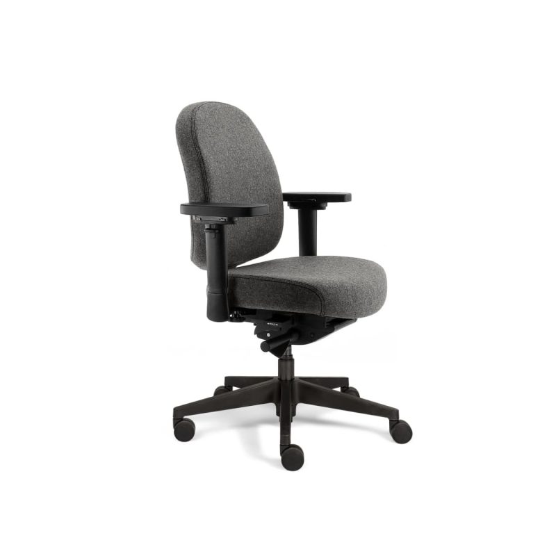 Sit And Move Therapod X Compact Office Chair, Mid Grey, Fenice Wool Felt