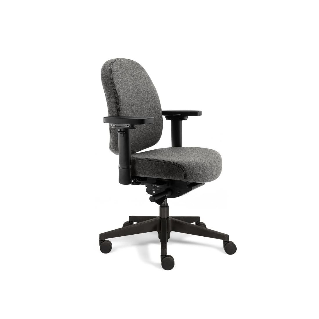 Sit And Move Therapod X Compact Office Chair, Mid Grey, Fenice Wool Felt