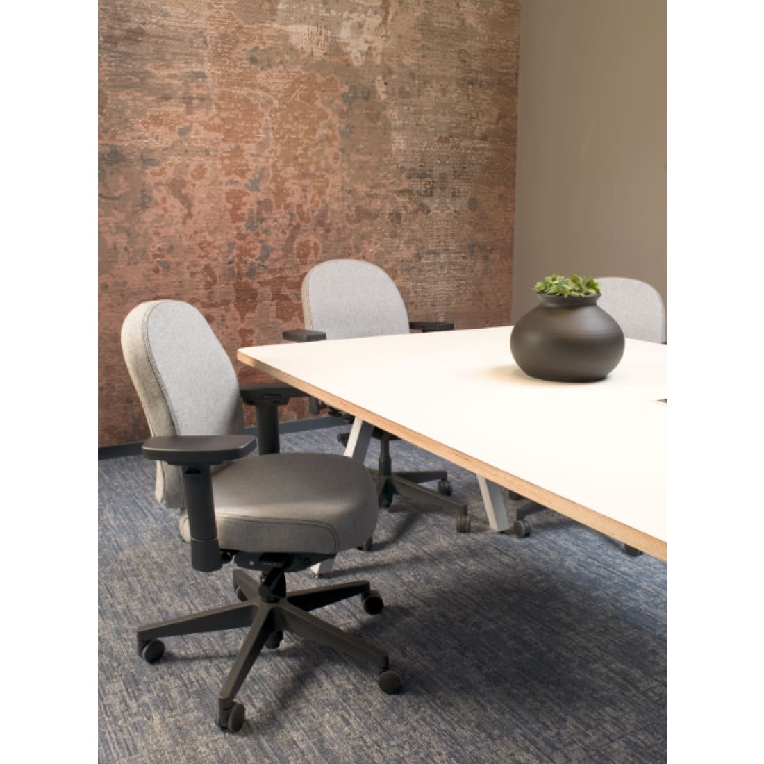 Sit And Move Therapod X Compact Office Chair, Mid Grey, Fenice Wool Felt — 7