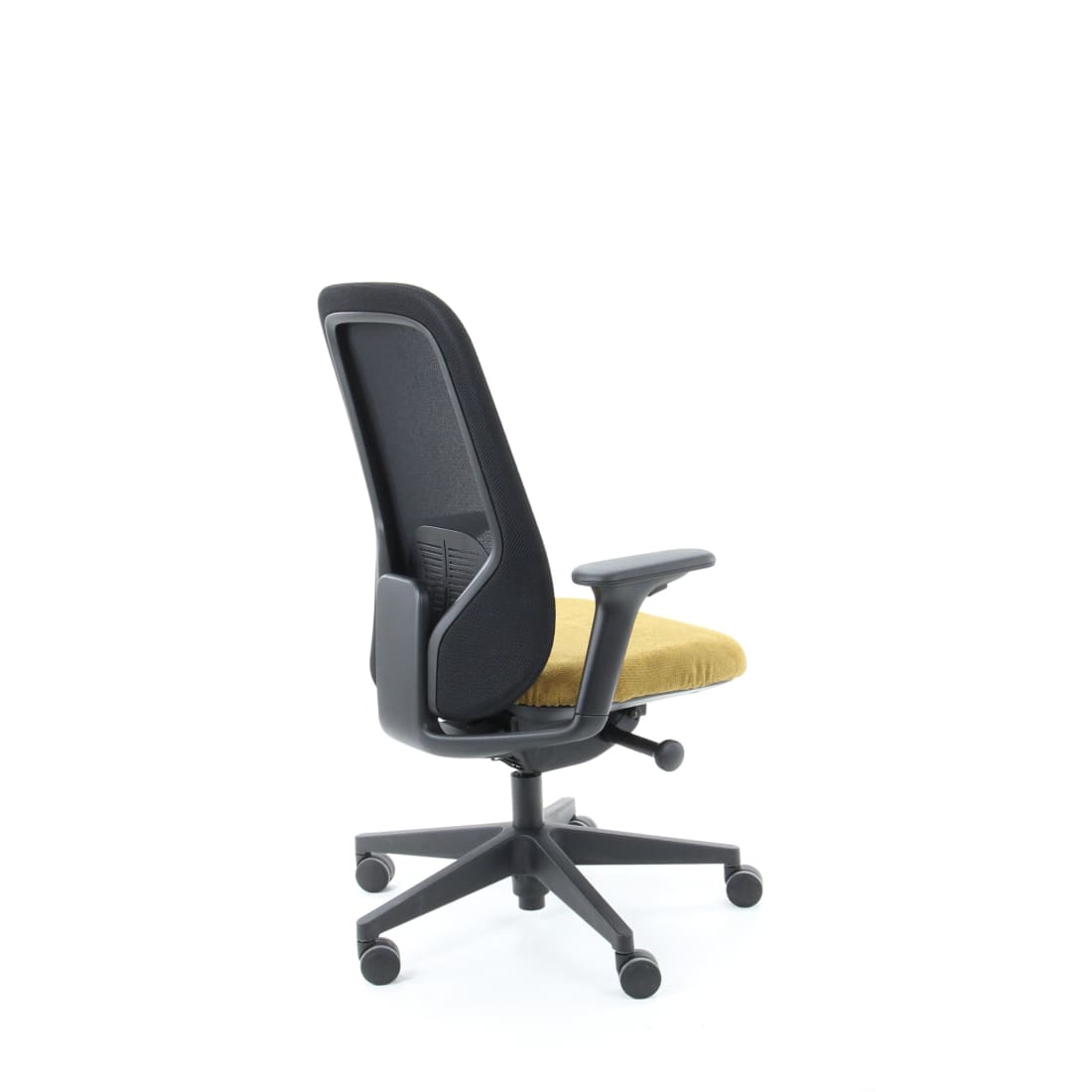 Workliving Nora Mesh Ergonomic Design Office Chair, Yellow Regain, NEN 1335 — 3