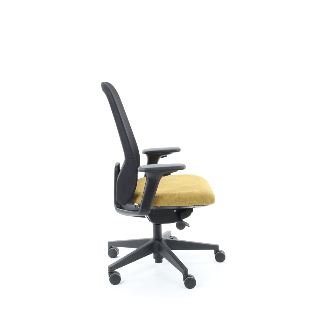 Workliving Nora Mesh Ergonomic Design Office Chair, Yellow Regain, NEN 1335 — 6