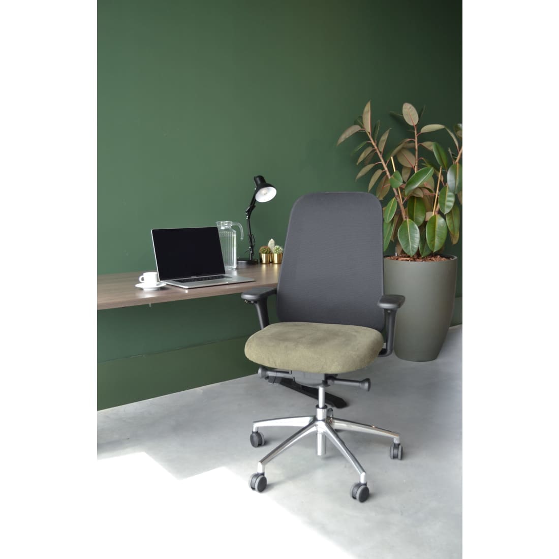 Workliving Nora Mesh Ergonomic Design Office Chair, Green Regain, NEN 1335 — 3