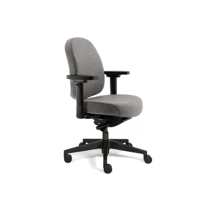 Sit And Move Therapod X Compact Office Chair, Light Grey, Fenice Wool Felt