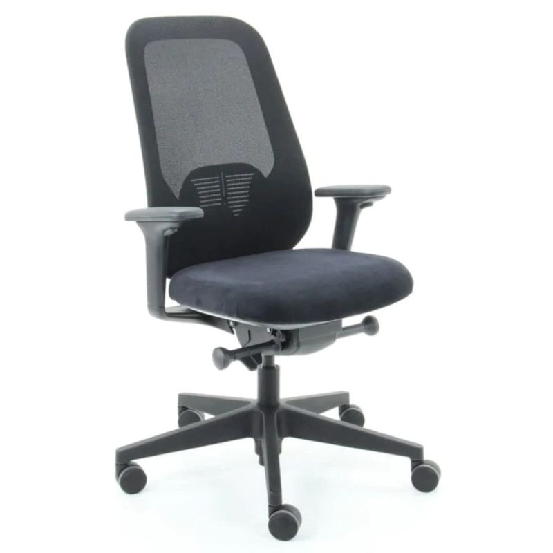 Workliving Nora Mesh Ergonomic Design Office Chair, Black Regain, NEN 1335