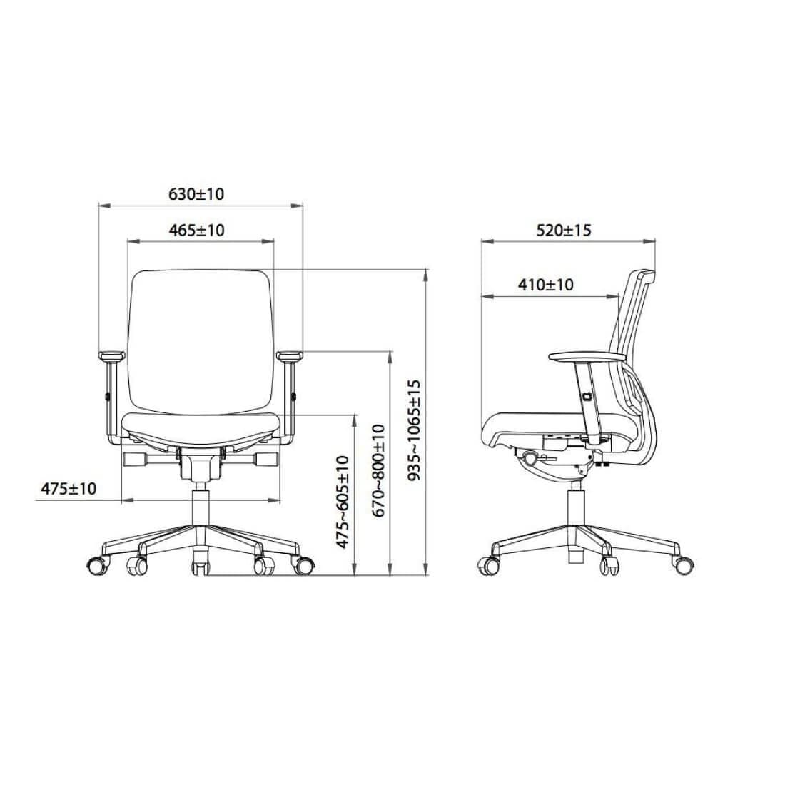 Workliving Huiswerk Mesh Office Chair, Ergonomic Design, (N)EN 1335 — 4