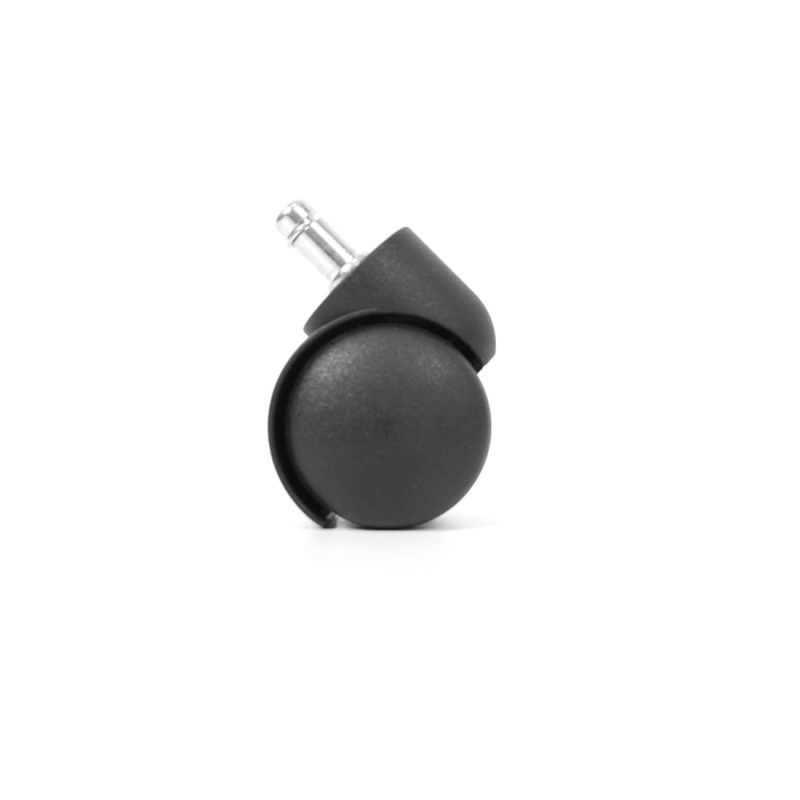 5x Workliving Office Chair Castors 11mm/50mm, Hard Castors, Soft Floors, PP Unbraked