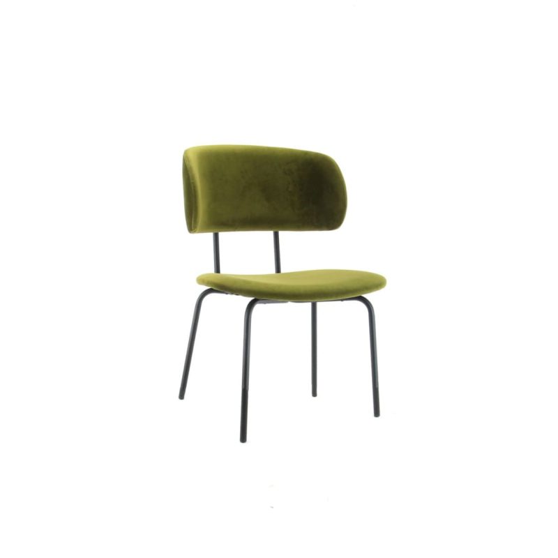 Workliving Bo RS Dining Chair, Velvet Earth Army