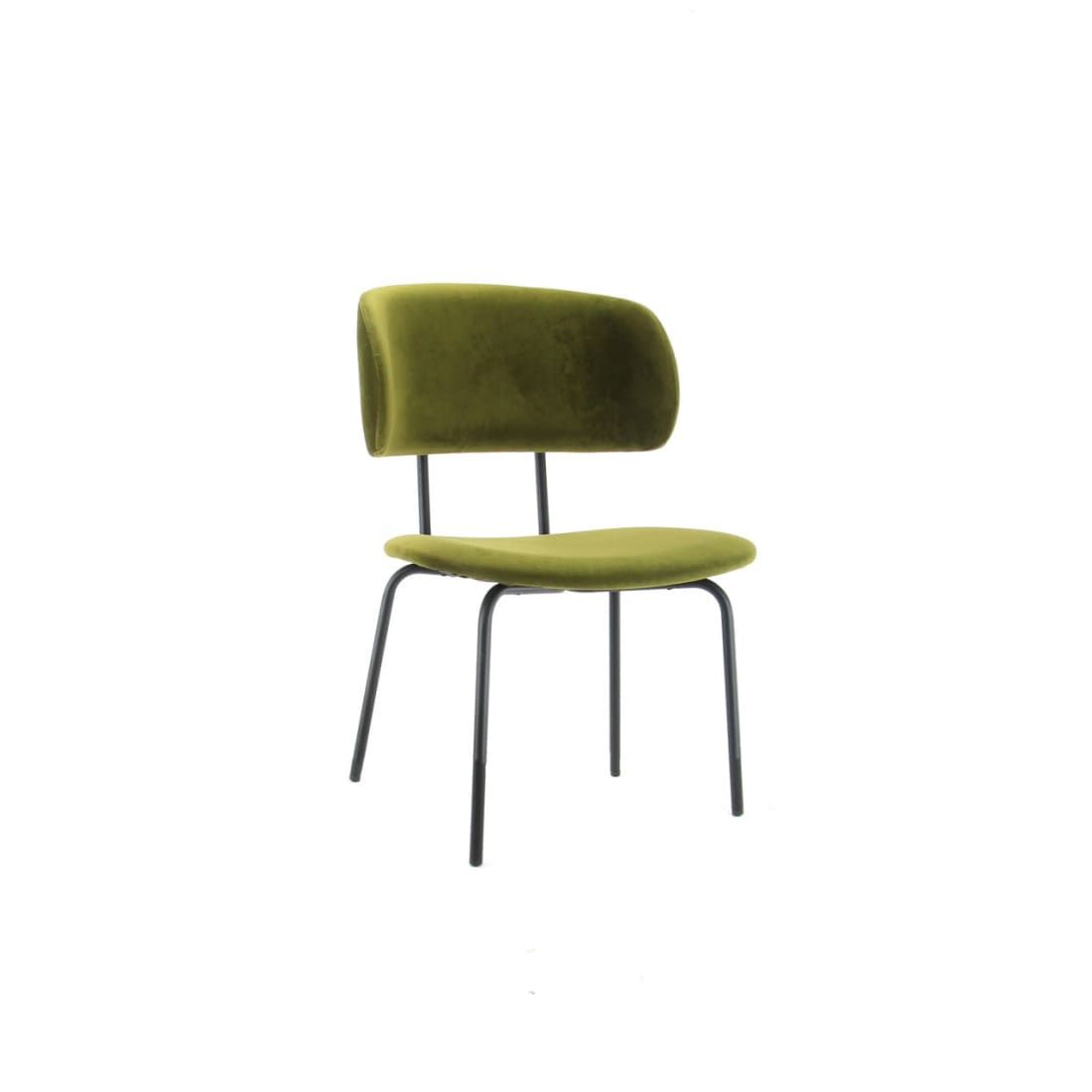 Workliving Bo RS Dining Chair, Velvet Earth Army