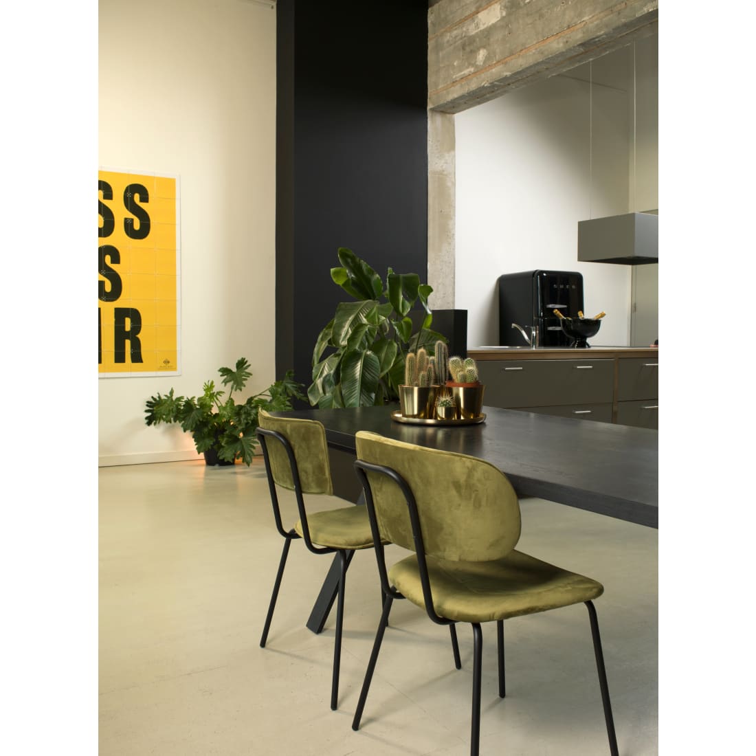 Workliving Bo RS Dining Chair, Velvet Earth Army — 7