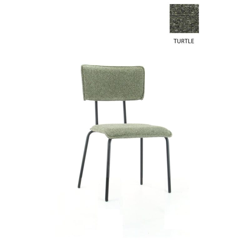 Workliving Bo Society Dining Chair, Bouclé Turtle