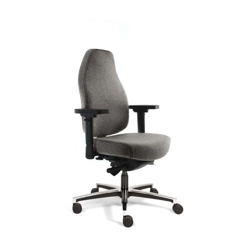Sit And Move Therapod X Standard Office Chair, Mid Grey, Fenice Wool Felt
