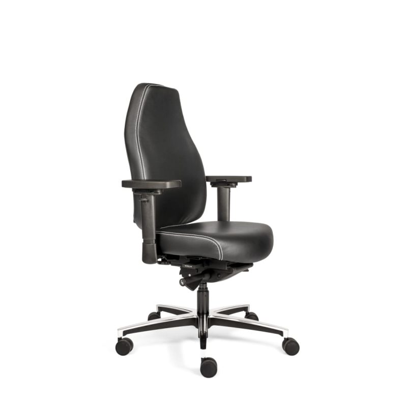 Sit And Move Therapod X Standard Office Chair, Black Leather