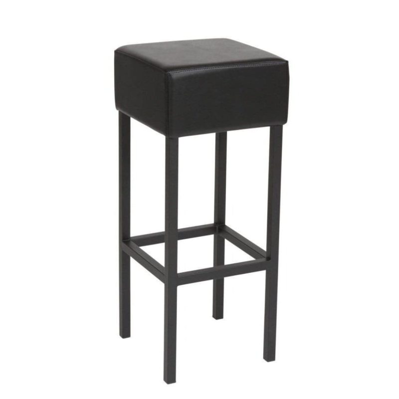 Workliving Skai Bar Stool, Black / Black