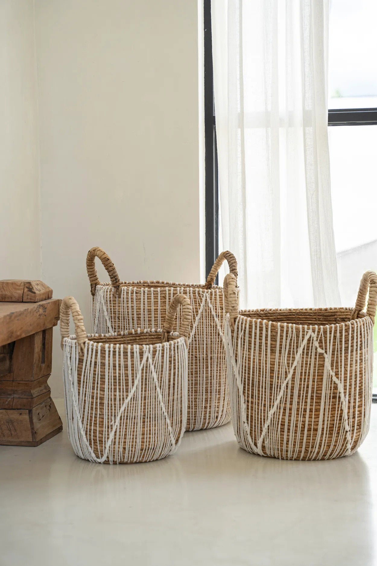 The Straight Stitched Macrame Basket, M — 4