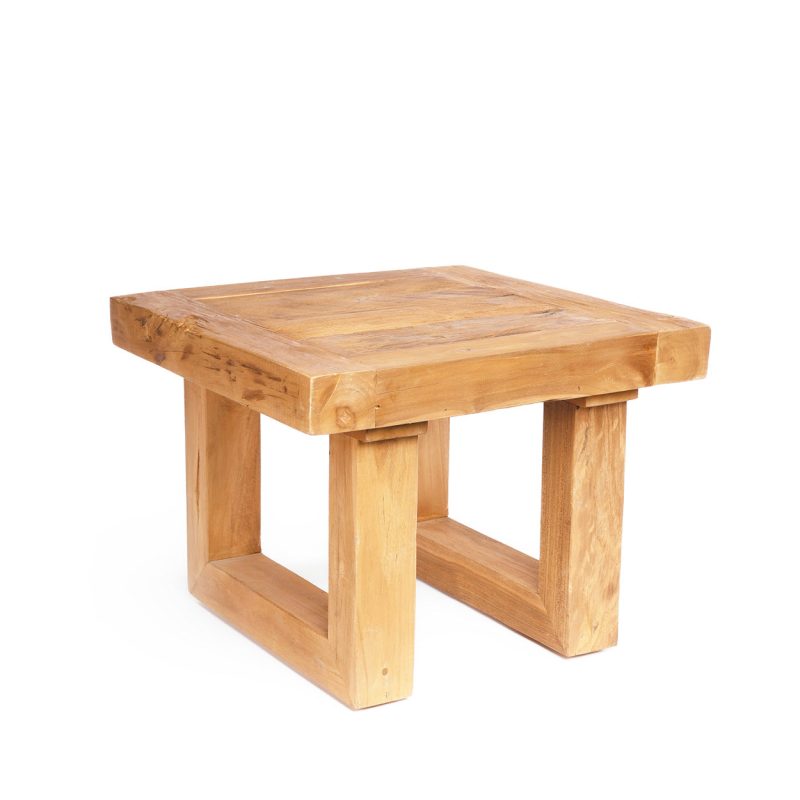 The Reclaimed Teak Side Table, Natural
