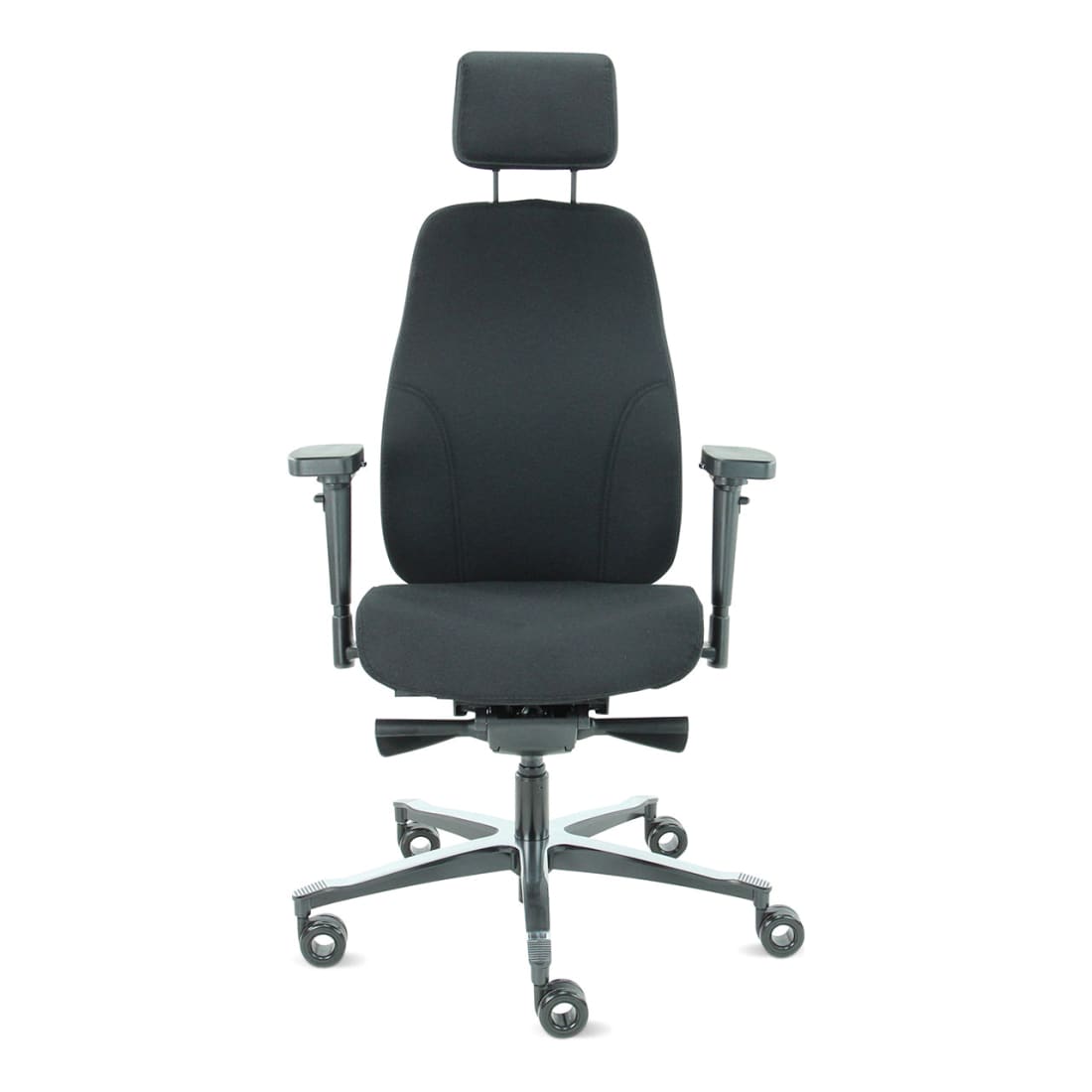 Sit And Move Therapod X2 HR Office Chair with Headrest, Black, Mirage Upholstery — 3