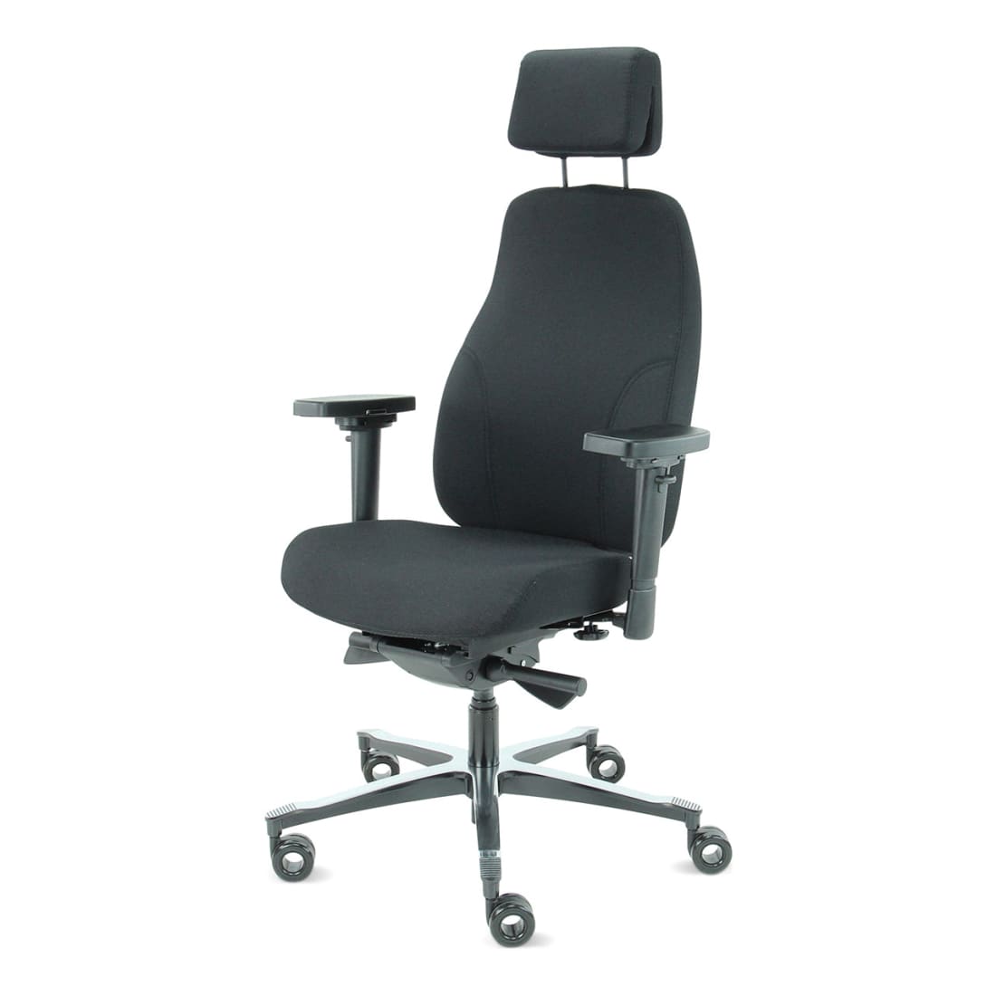 Sit And Move Therapod X2 HR Office Chair with Headrest, Black, Mirage Upholstery — 4