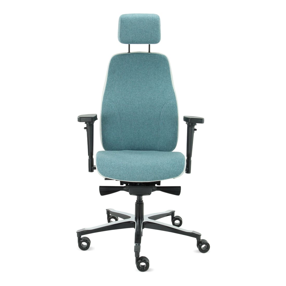 Sit And Move Therapod X2 HR Office Chair with Headrest, Azure, Facet Wool Azure/Ashgrey — 3