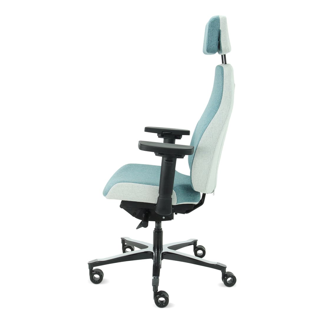 Sit And Move Therapod X2 HR Office Chair with Headrest, Azure, Facet Wool Azure/Ashgrey — 5