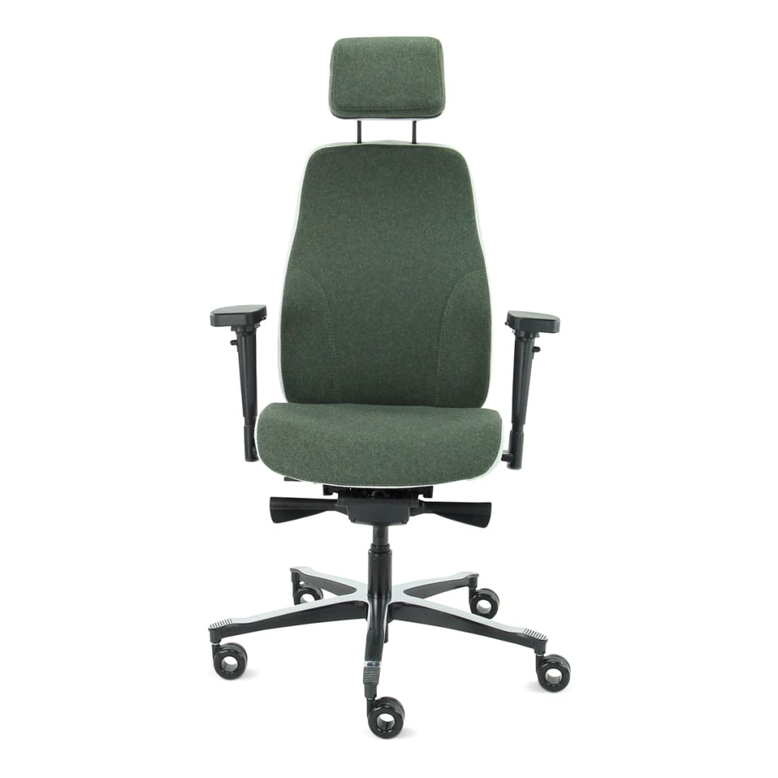 Sit And Move Therapod X2 HR Office Chair with Headrest, Olive, Facet Wool Olive/Ashgrey — 3