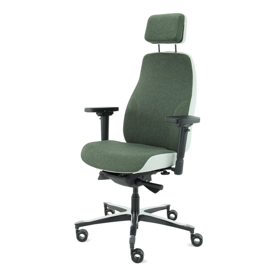 Sit And Move Therapod X2 HR Office Chair with Headrest, Olive, Facet Wool Olive/Ashgrey — 4