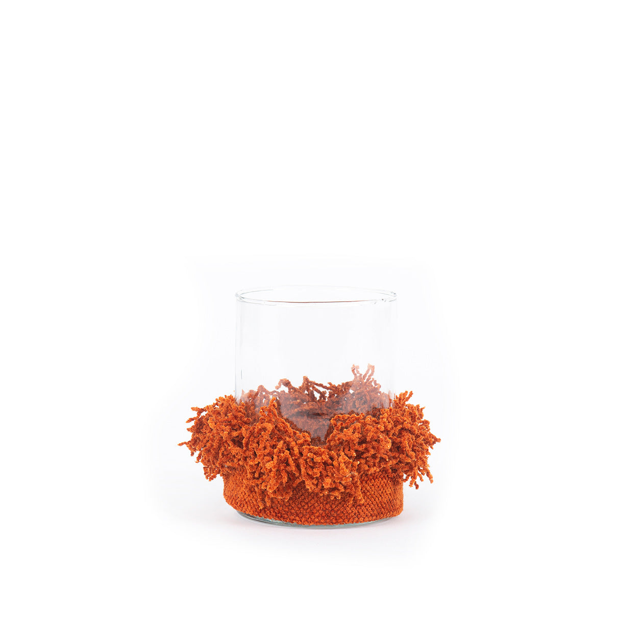 The Oh My Gee Candle Holder, Rust Velvet, M