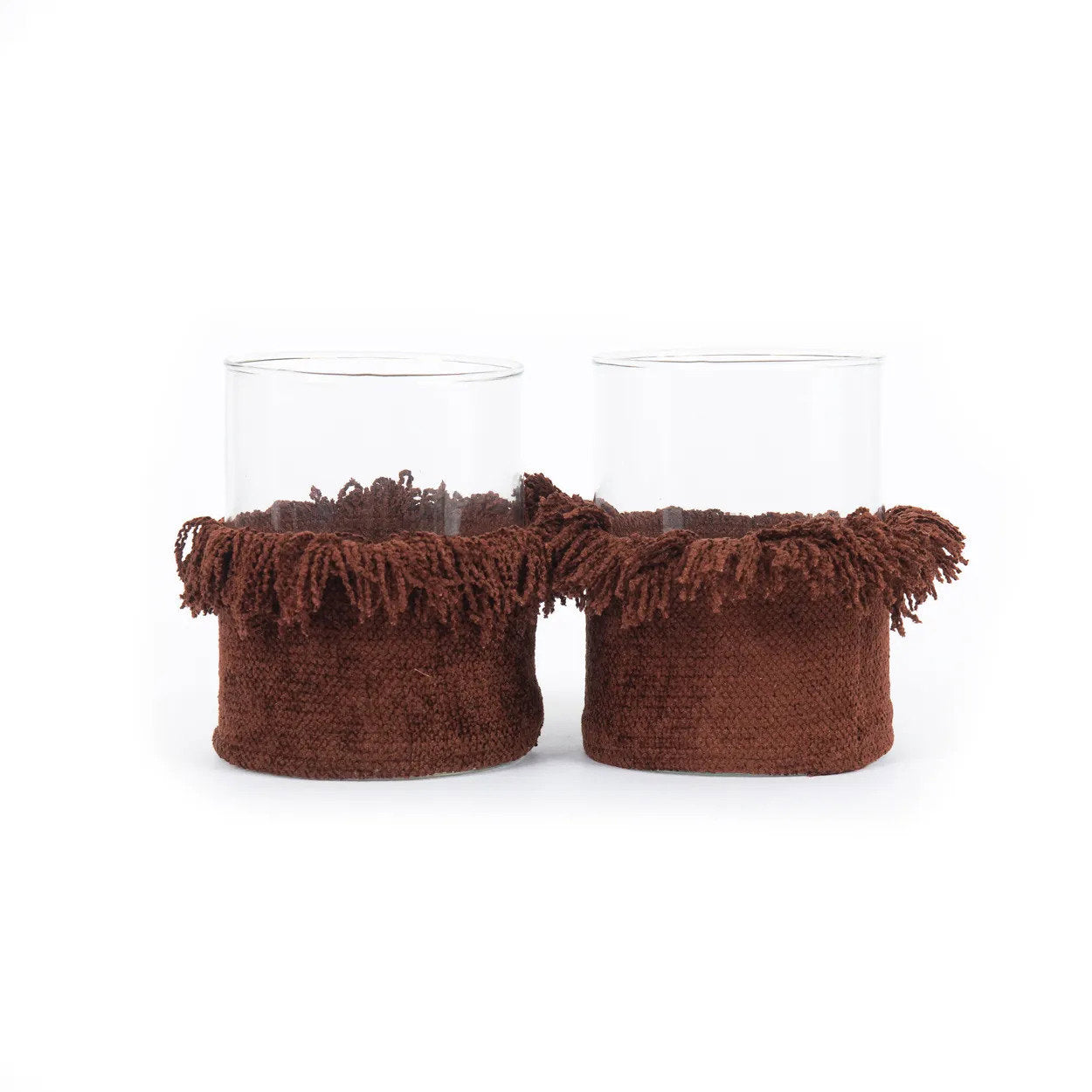 The Oh My Gee Candle Holder, Burgundy Velvet, L — 2