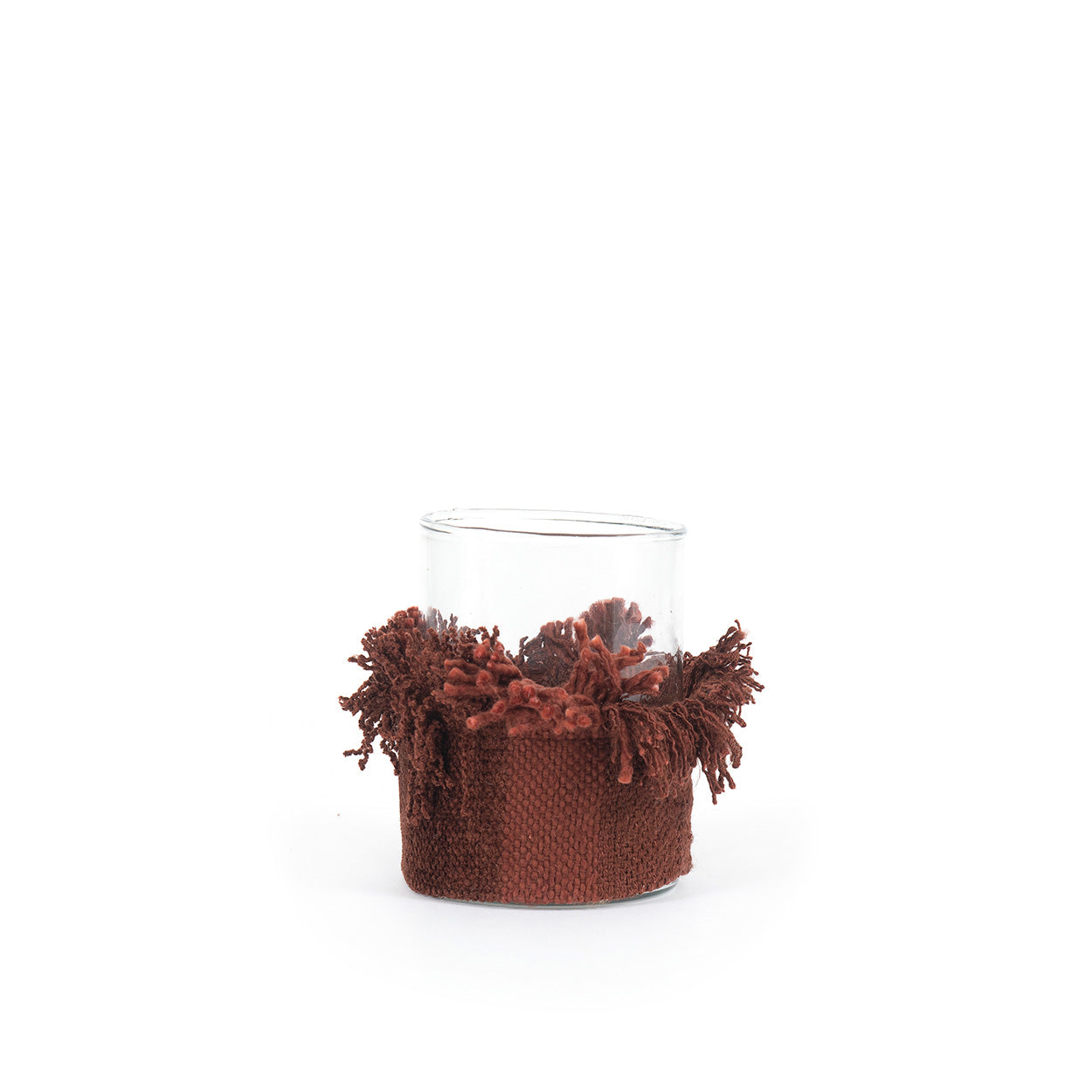 The Oh My Gee Candle Holder, Burgundy Velvet, M