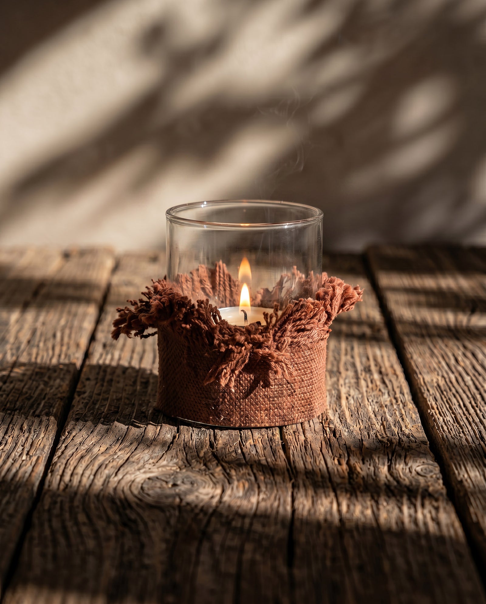 The Oh My Gee Candle Holder, Burgundy Velvet, M — 2