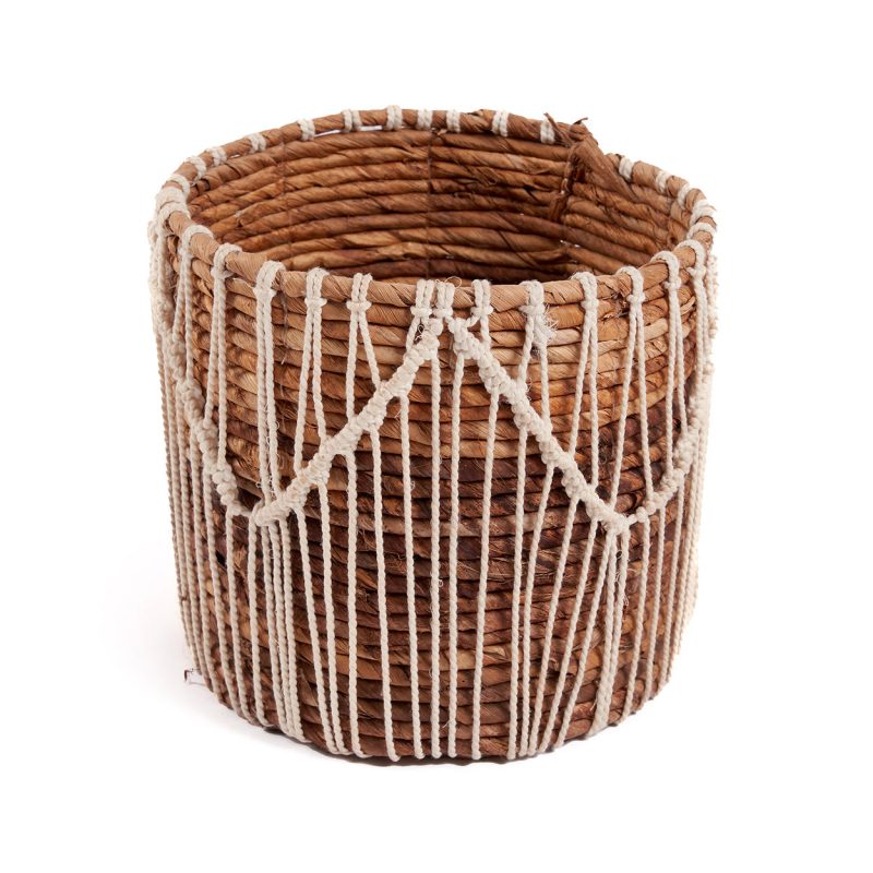 The Macra-mazing Basket, Natural White, L