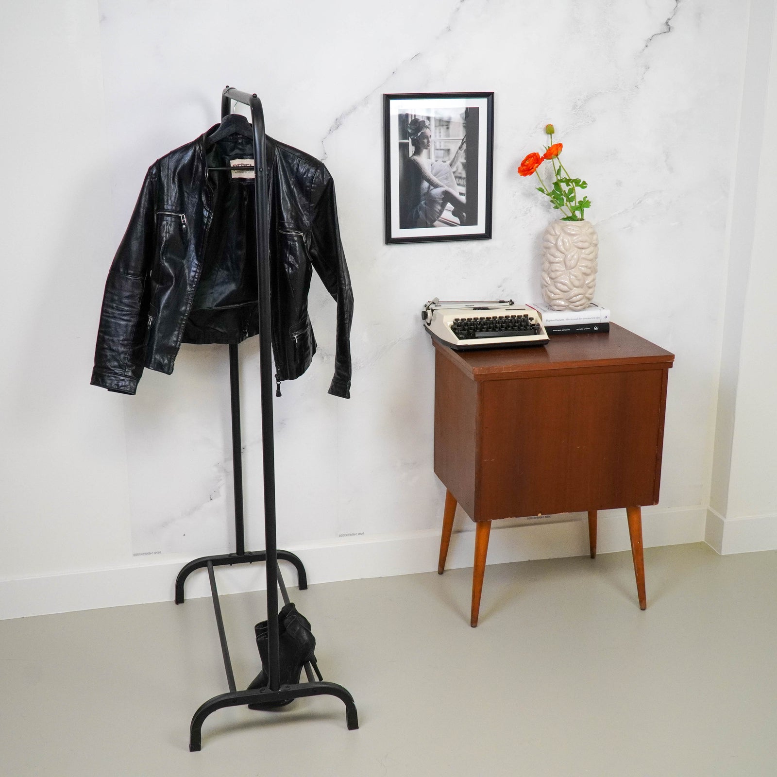 Clothrack, Metal, Black, 80x40x150cm — 5