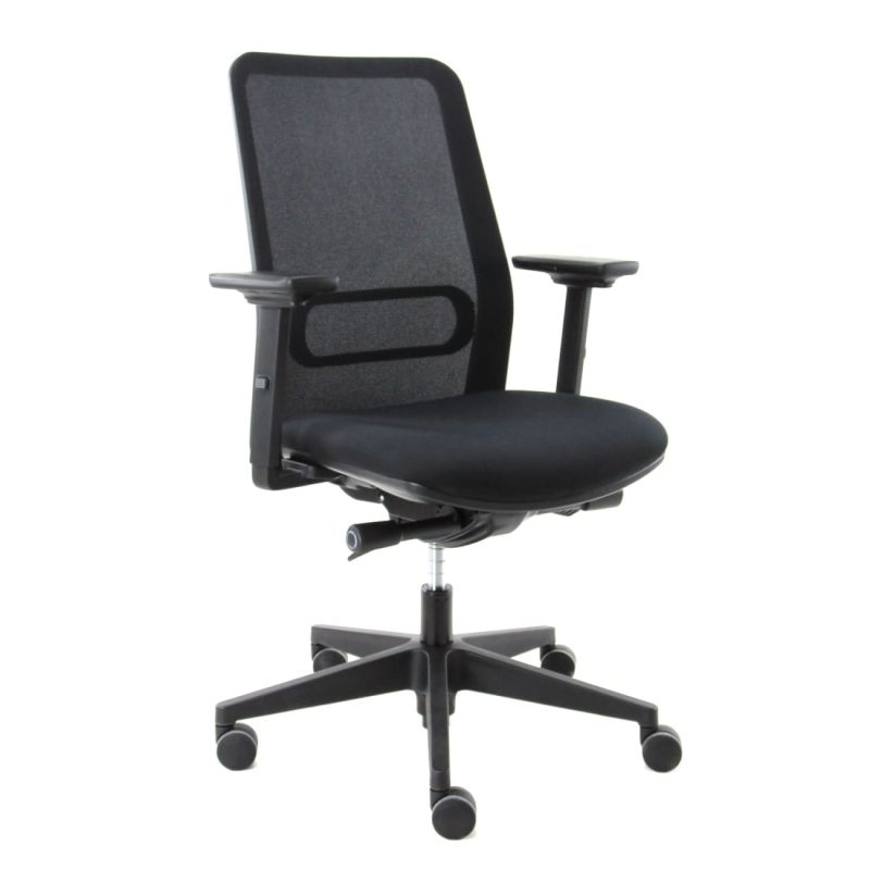 Workliving Dreamliner Mesh Black Edition, Ergonomic Design Office Chair (N)EN 1335