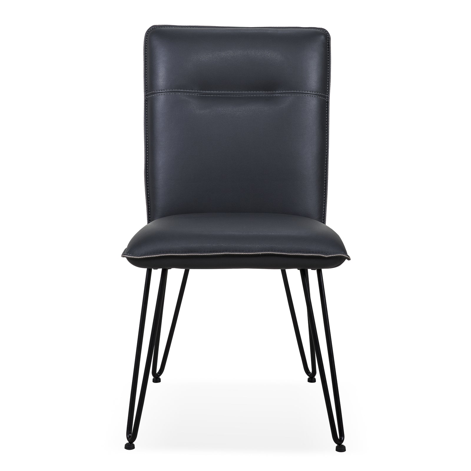 Demi Hairpin Leg Modern Dining Chair in Cobalt, Set of 2 — 2