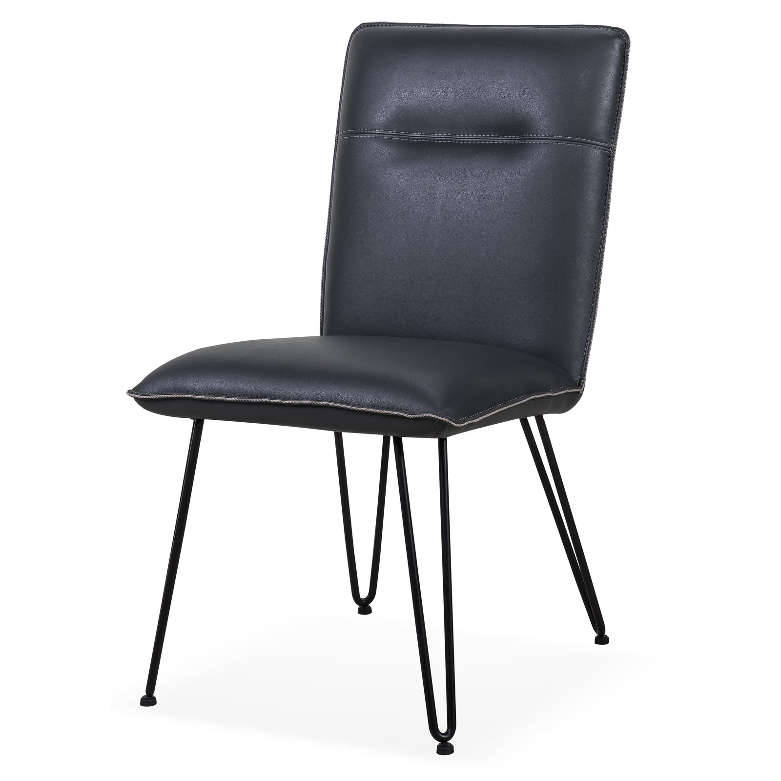 Demi Hairpin Leg Modern Dining Chair in Cobalt, Set of 2 — 3