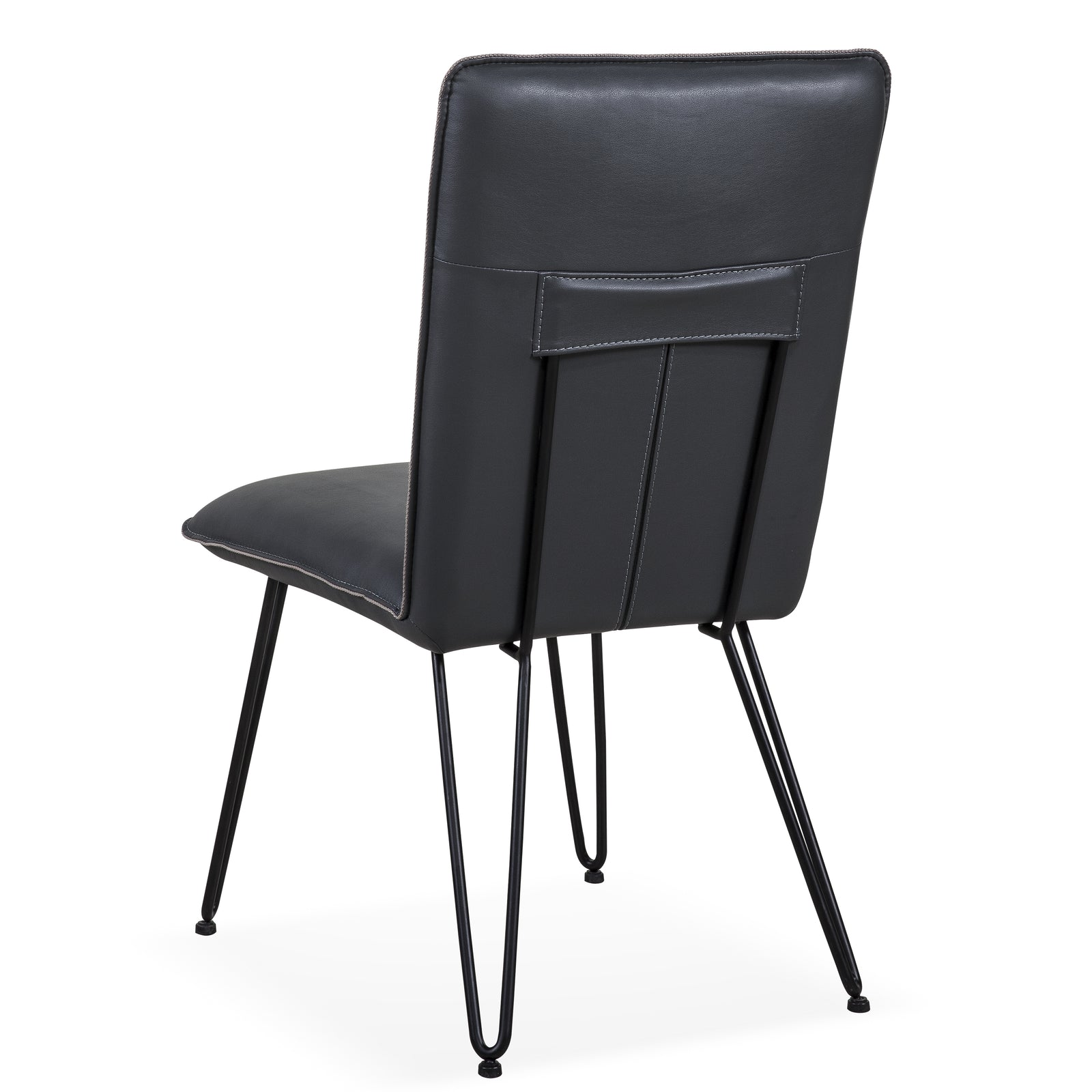 Demi Hairpin Leg Modern Dining Chair in Cobalt, Set of 2 — 4