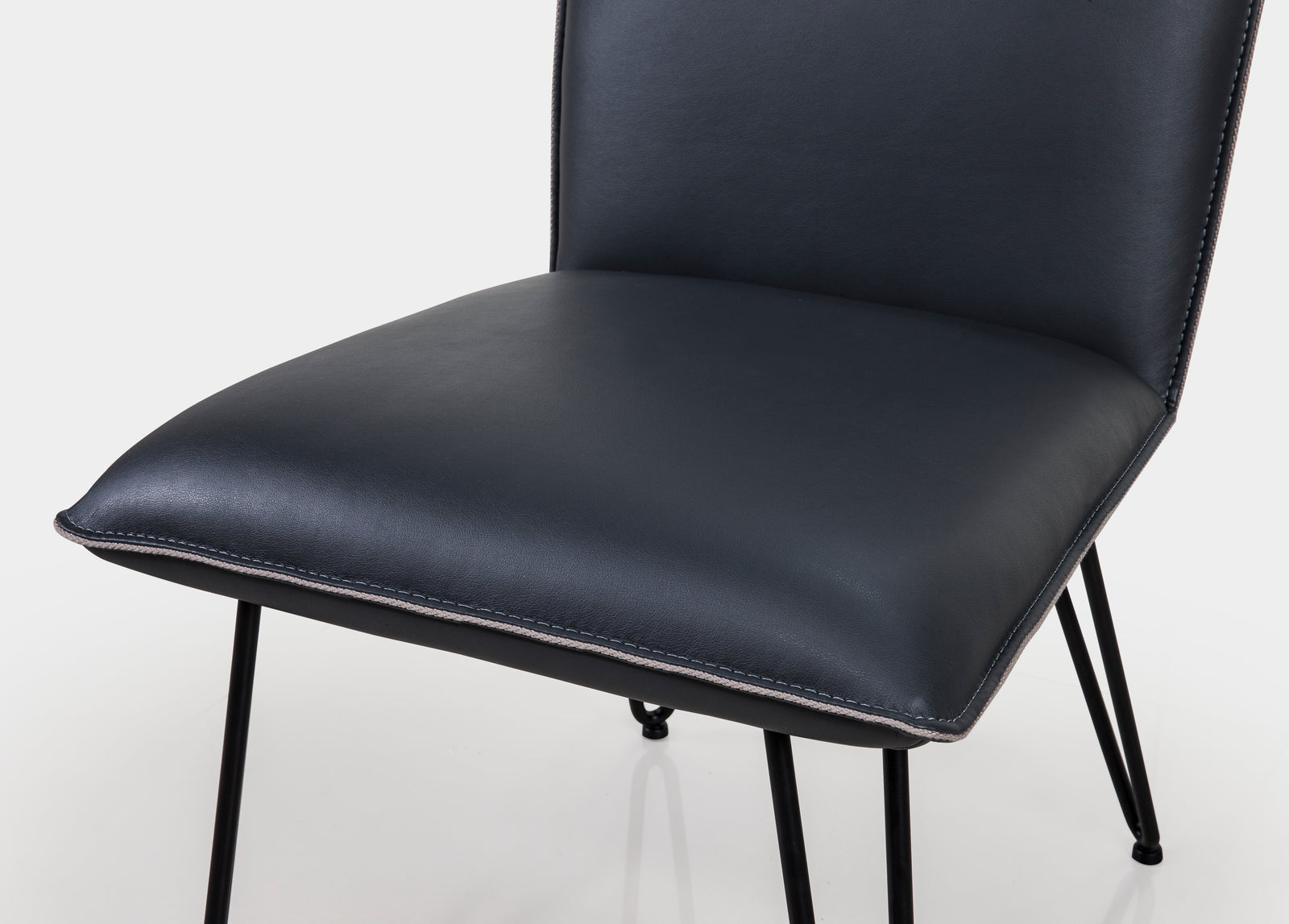 Demi Hairpin Leg Modern Dining Chair in Cobalt, Set of 2 — 5