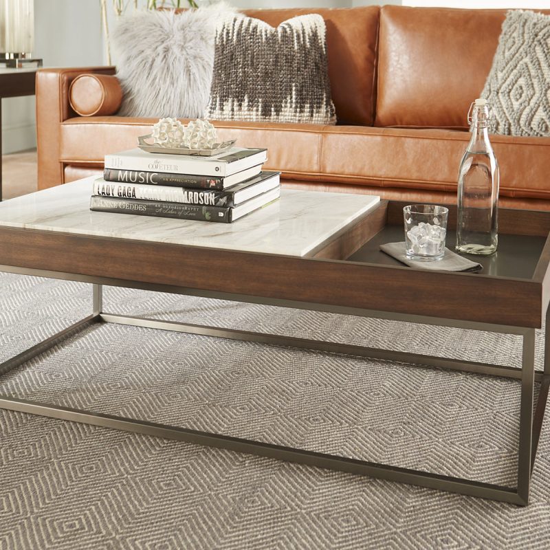 Ennis Coffee Table in Brown Sable