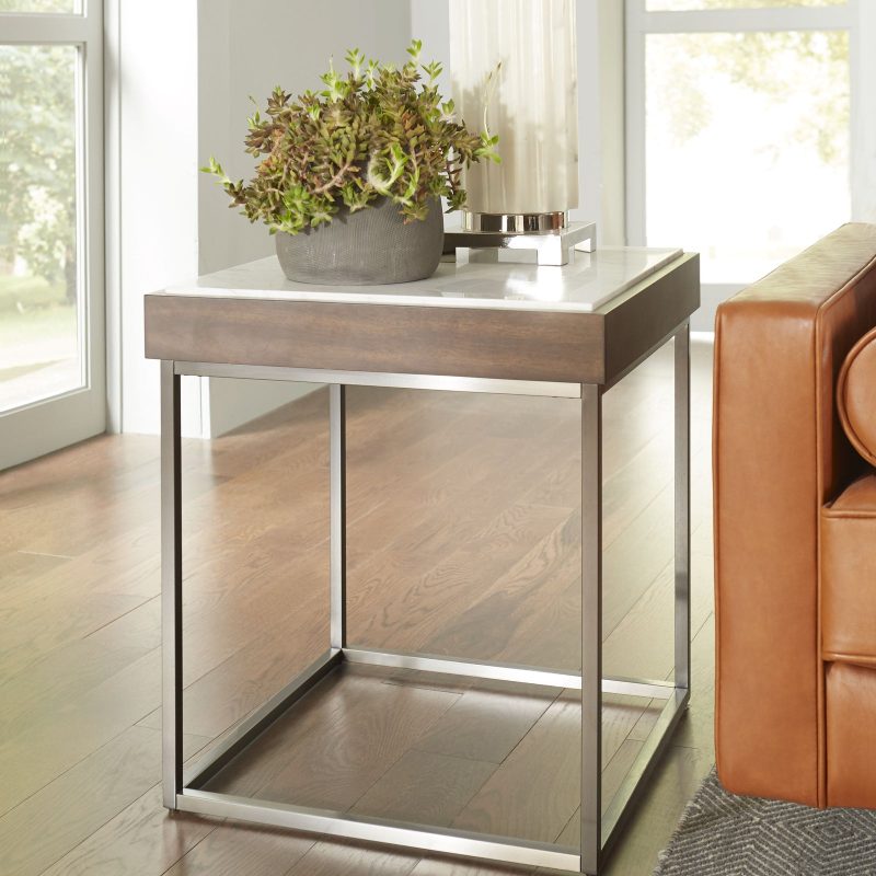 Ennis End Table in Brown Sable