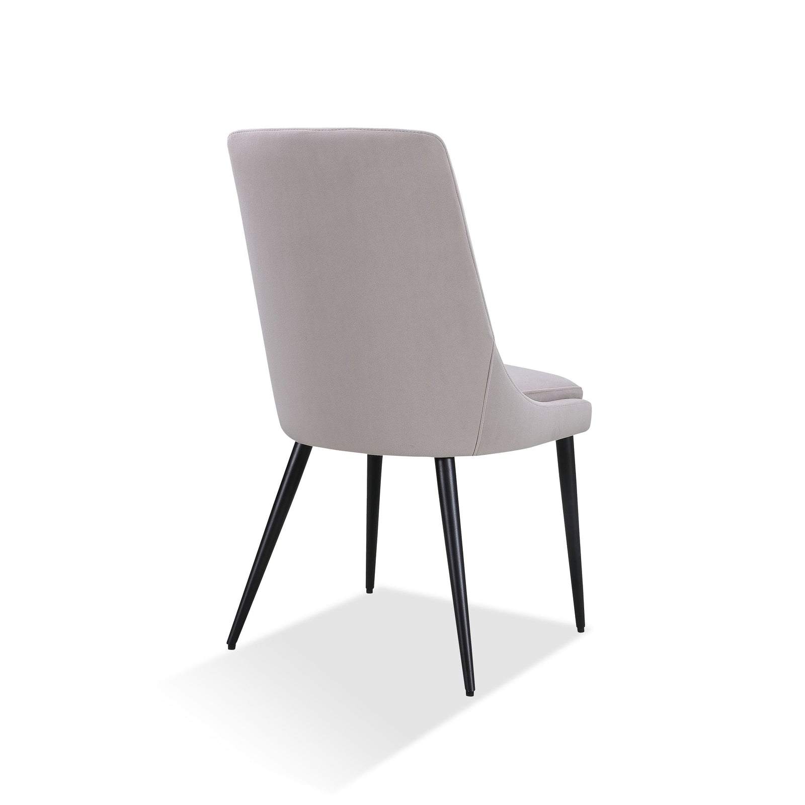 Winston Upholstered Metal Leg Dining Chair in Ash Grey and Black — 5