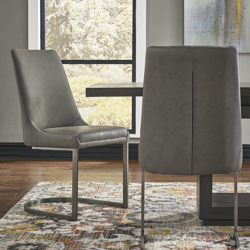 Oxford Dining Chair in Basalt Grey, Set of 2