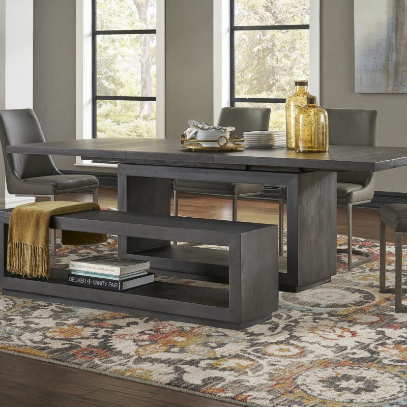 Oxford Rectangular Dining Table in Basalt Grey