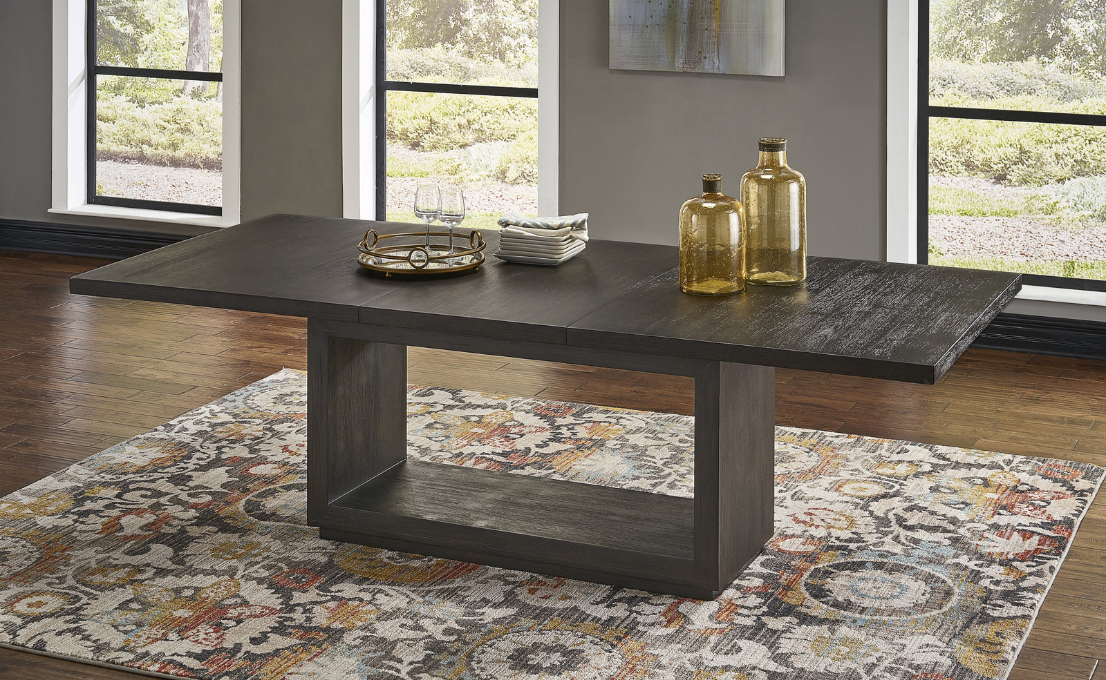 Oxford Rectangular Dining Table in Basalt Grey — 6