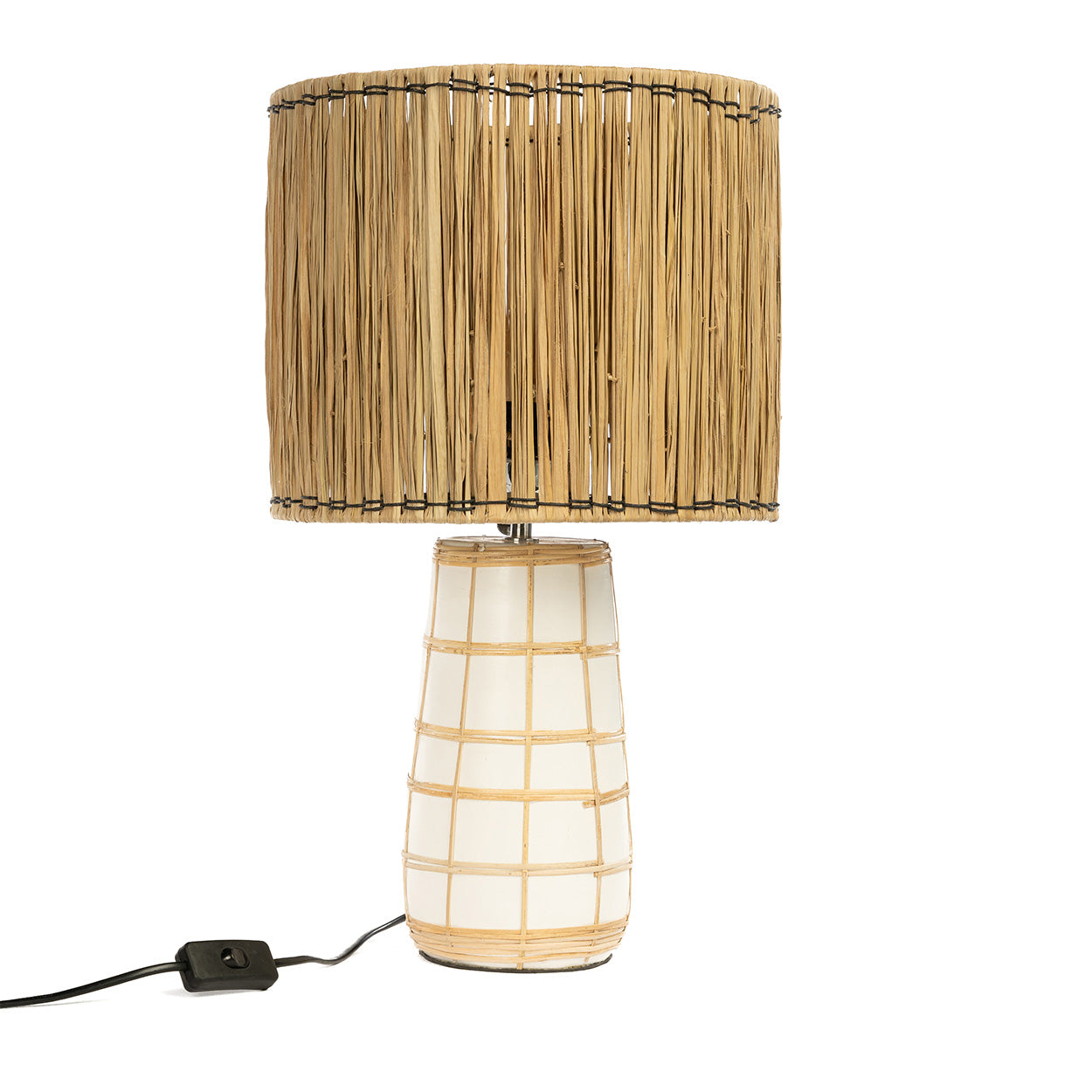 The Molokai Table Lamp, White Natural