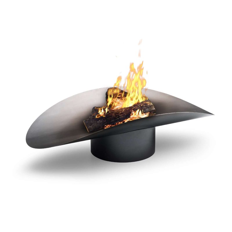 Ellipse Fire Bowl, Grey