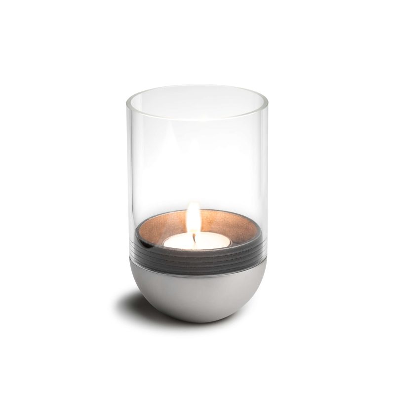 Gravity Candle Hurricane Lantern, Silver
