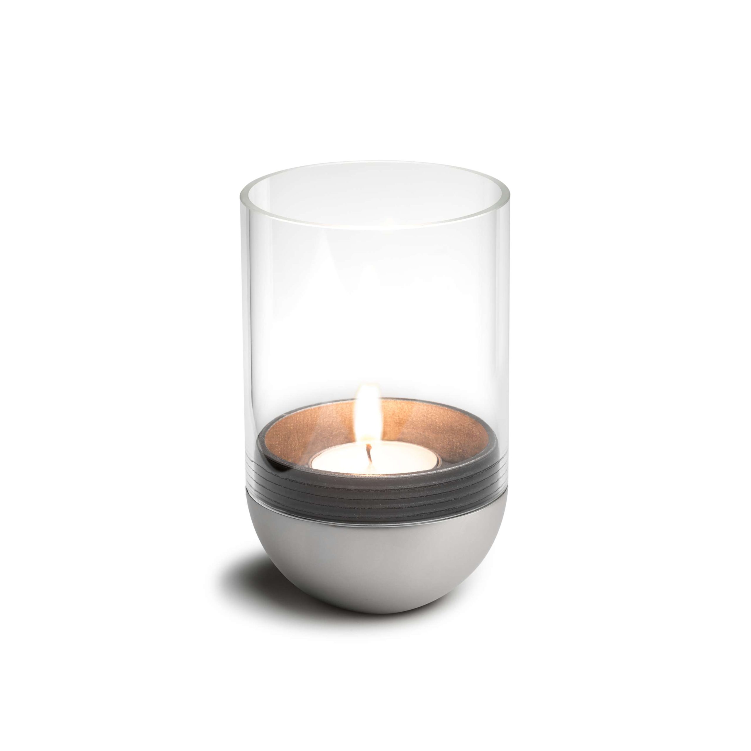 Gravity Candle Hurricane Lantern, Silver