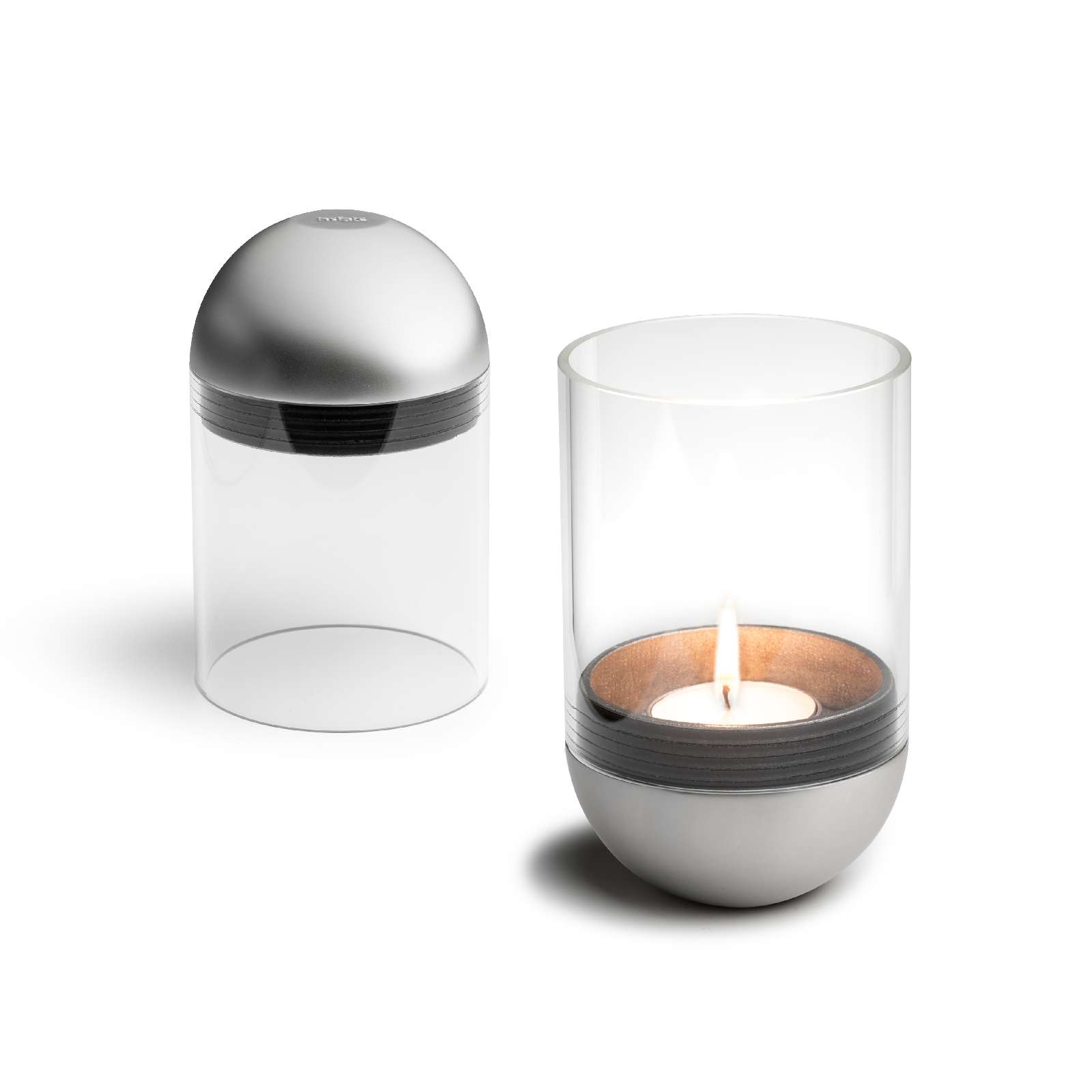 Gravity Candle Hurricane Lantern, Silver — 4