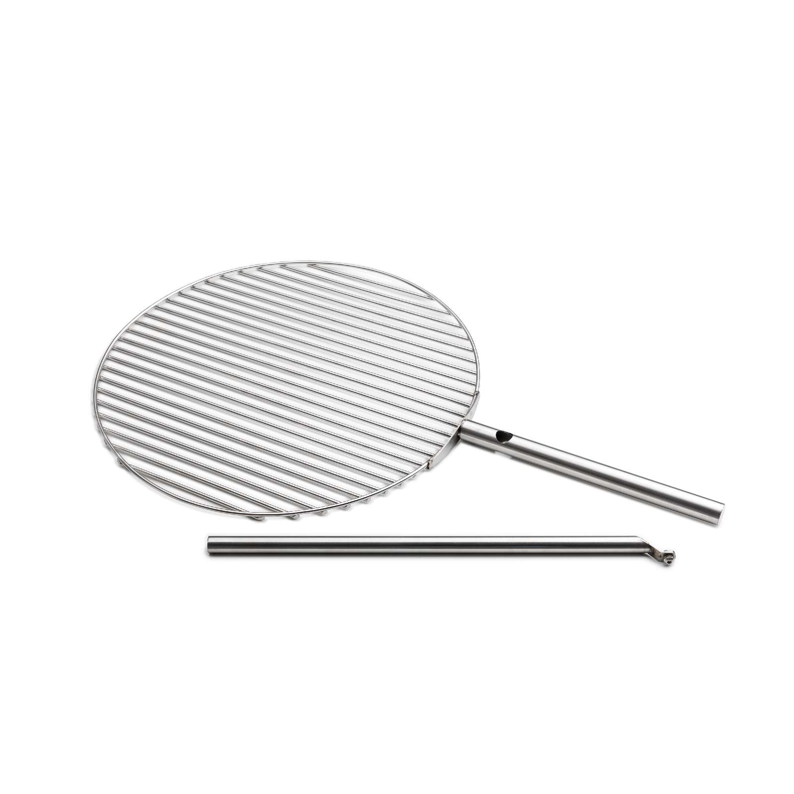 Triple Fire Bowl Grill Grate with Holder, 55 cm, Silver